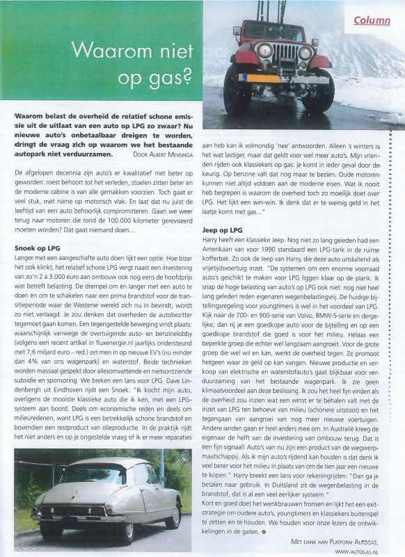 Klassieker magazine LPG Autogas